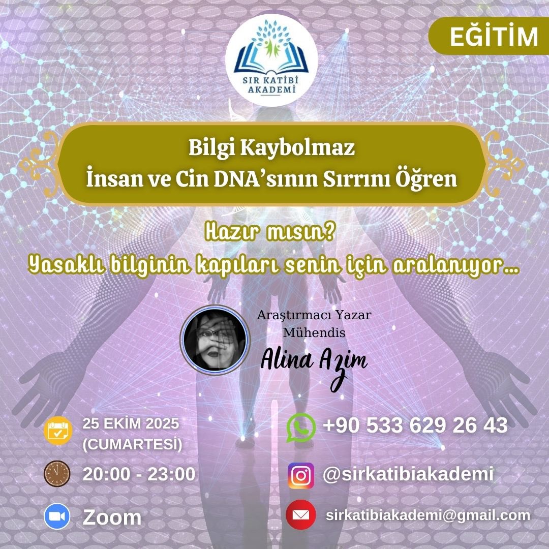 ❗️YENİ EĞİTİM DUYURUSU❗️

📲 Ücret Bilgisi ve Kayıt için: +90 533 629 26 43 numaralı Sır Katibi Akademi WhatsApp Bilgi Hattına doğrudan ulaşmak için linke tıklayın👇🏻
wa.me/905336292643