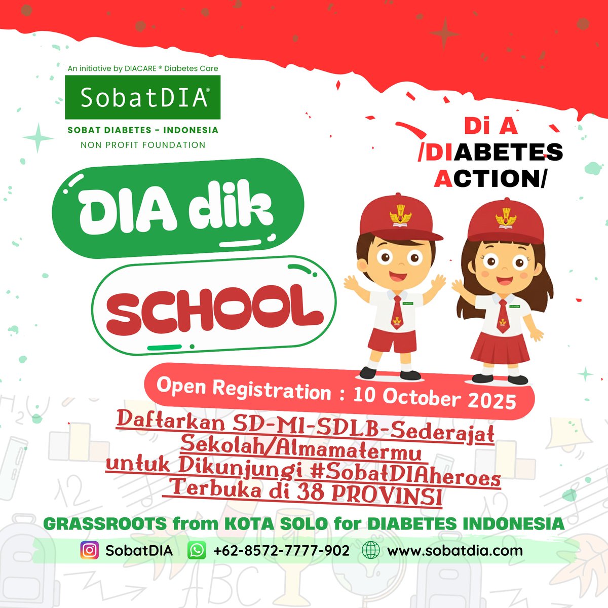 RelawanSobatDIA's tweet photo. DIA dik SCHOOL 😍 SD MI SDLB, Join Now!

Adik Adik Hebat 
Anak Anak Penerus Generasi Bangsa

INDONESIA butuh kalian Sehat Lahir Batin Jiwa Raga Jasmani Rohani Mental Spiritual untuk Memimpin Negeri ini https://t.co/lN1rSuDvJd