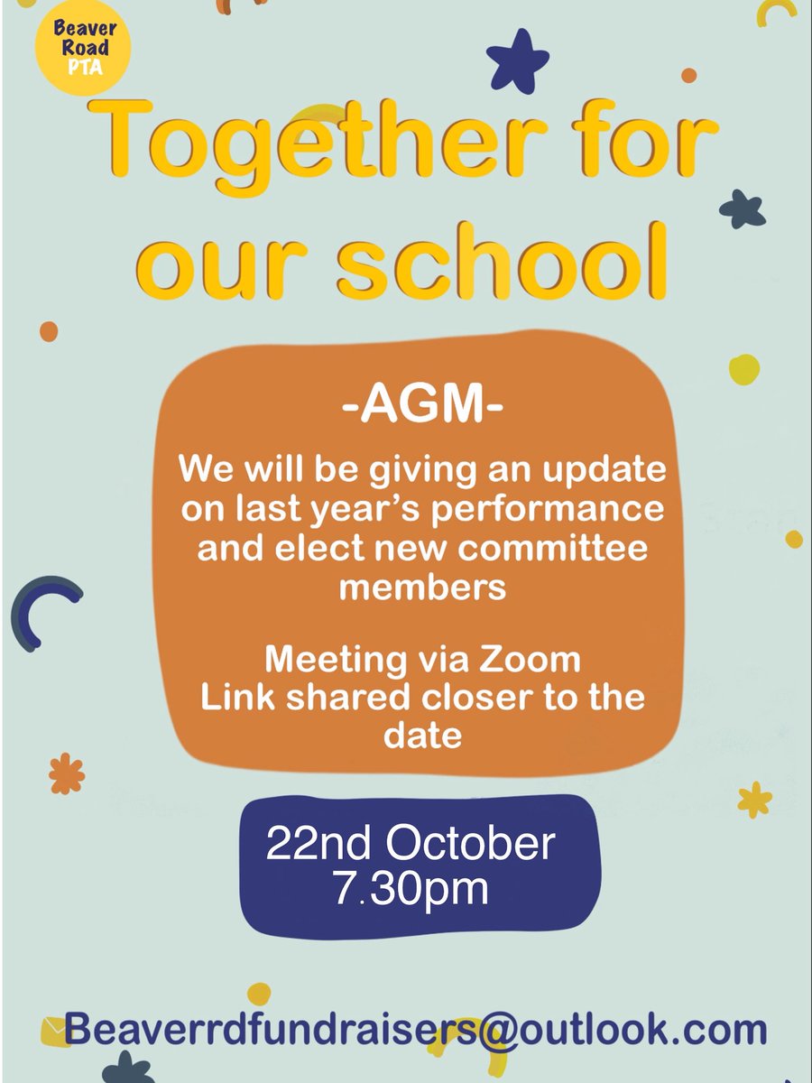 Join us for our AGM on the 22nd October. - All Welcome!