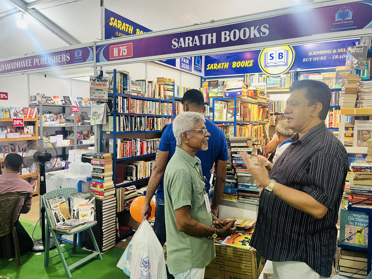 As usual, I made it a point to visit the Colombo International Book Fair last night—around 8 PM, just an hour before closing. Even at that late hour, the vehicle queue outside was long, and the energy inside the premises was still high. That, to me, is a clear reflection of how