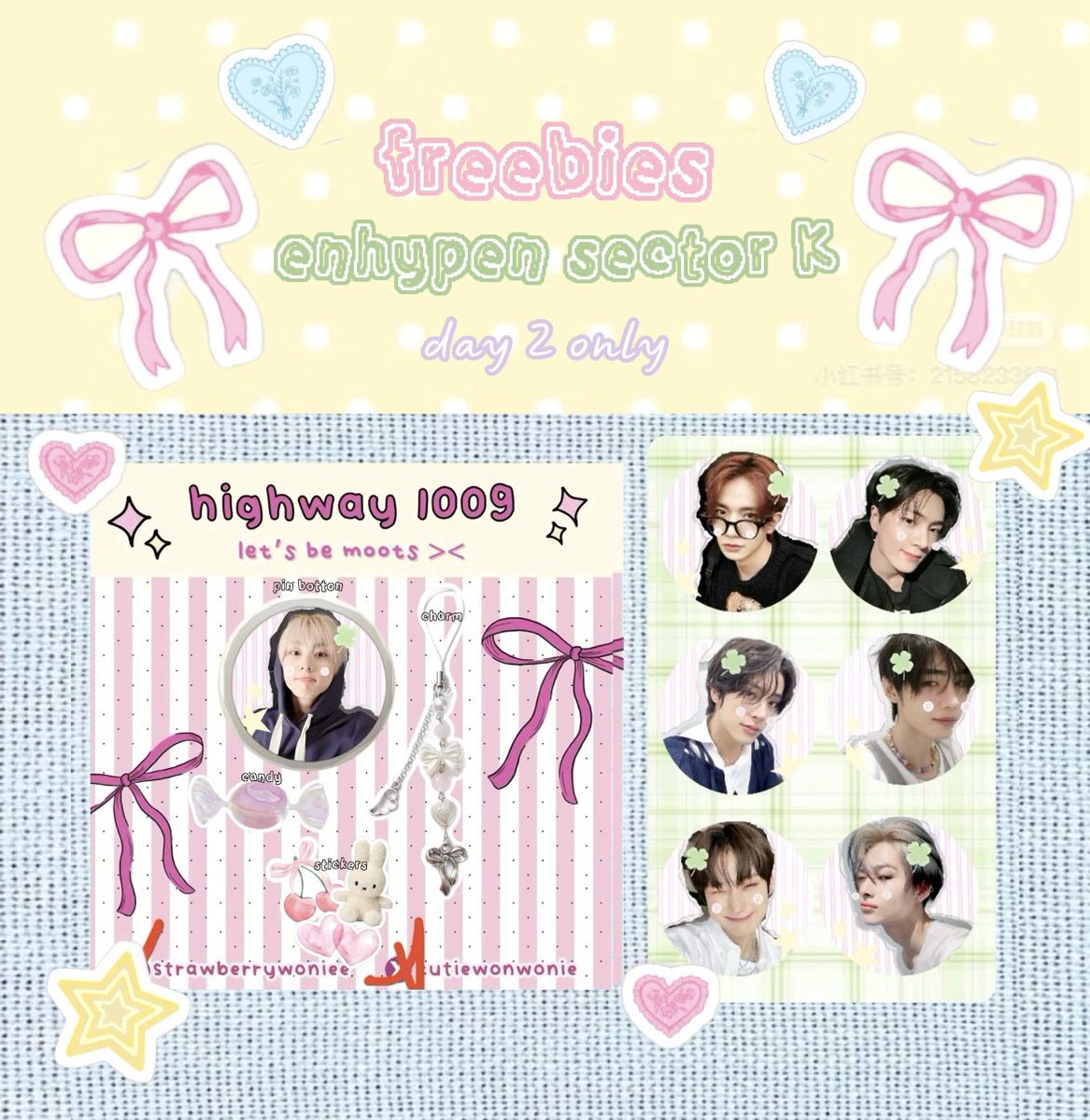 cutiewonwonie's tweet image. ˚୨ ͈ FREEBIES ENHYPEN SECTOR K ⭐️

• 📍 Nice Pik 
• 🍀 19 oct “ day 2 “
• ⏰ TBA

🧃rt&amp;amp;likes are very appreciated ୧⋆｡˚ ⋆

• • see u soon ~ 🍡
- let&apos;s be moots ! &amp;lt;