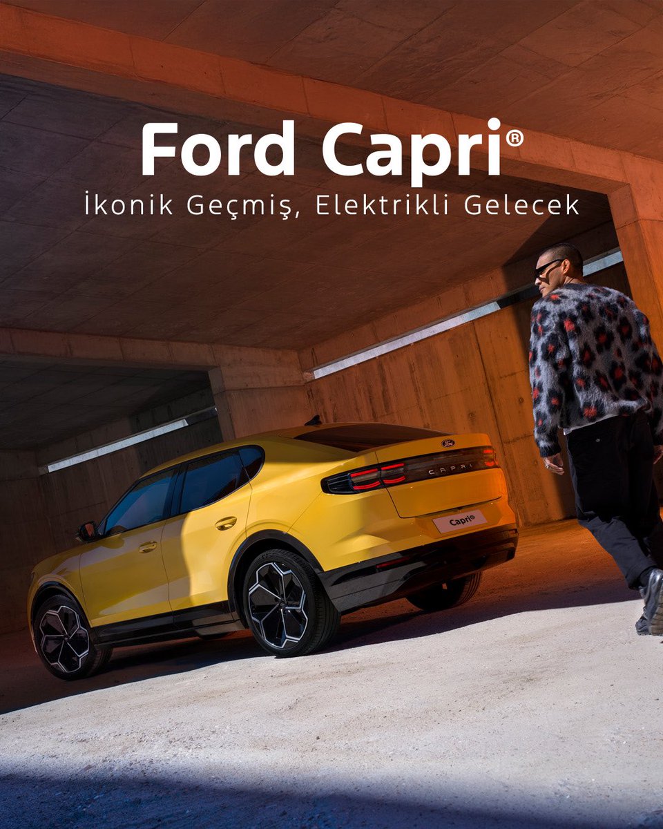 %100 elektrikli efsanevi ruh, Coupé-crossover tasarımı, dinamik ve şık görünümüyle yollara hükmetmeye hazır.⚡​
​
#FordTürkiye #Capri #ElektriğinFordÇağı