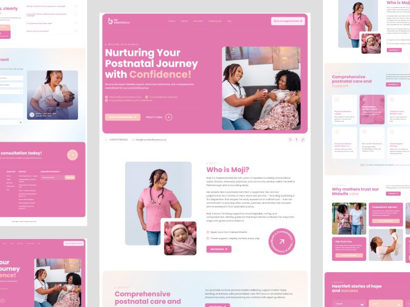 AbdulakeemAsiru's tweet image. Just wrapped up a modern website for a midwife company in the UK 👶💻
#WebDesign #FrontendDeveloper #UIDesign #UKBusiness #MidwifeCare