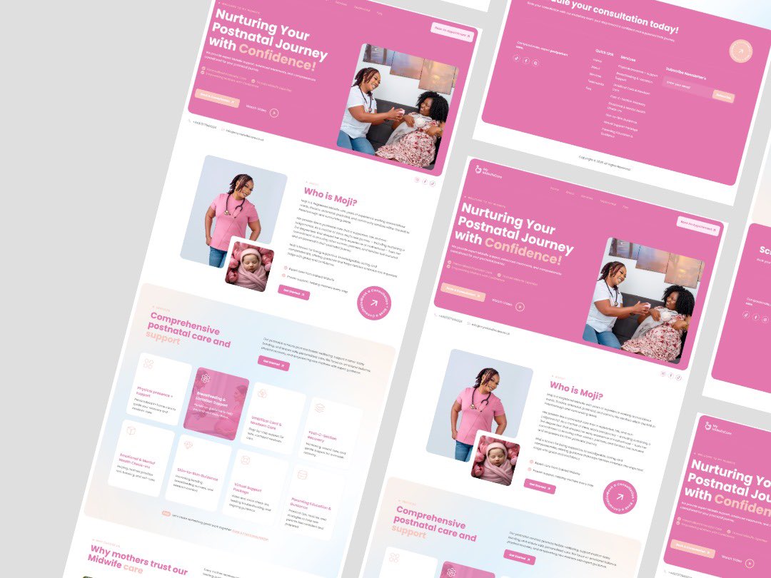 AbdulakeemAsiru's tweet image. Just wrapped up a modern website for a midwife company in the UK 👶💻
#WebDesign #FrontendDeveloper #UIDesign #UKBusiness #MidwifeCare
