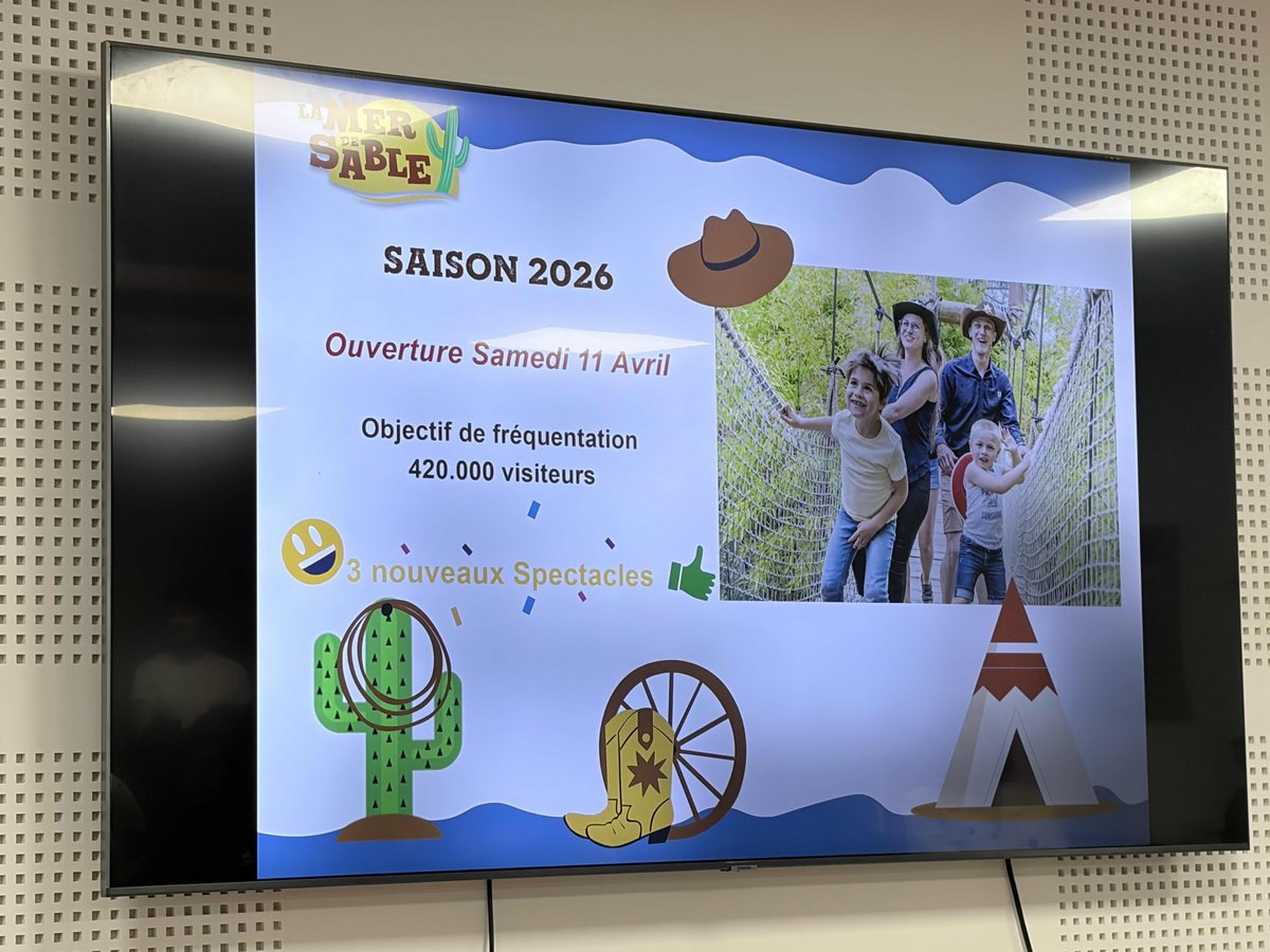 ultrosinfos's tweet photo. 🔴#LaMerDeSable
La saison 2026 du parc commencera le 11 avril ! Plusieurs nouveautés sont à prévoir :
- 3 nouveaux spectacles ! Renouvèlement total !
- 2 attractions réhabilitées et modifiées https://t.co/y4k19tgCNK