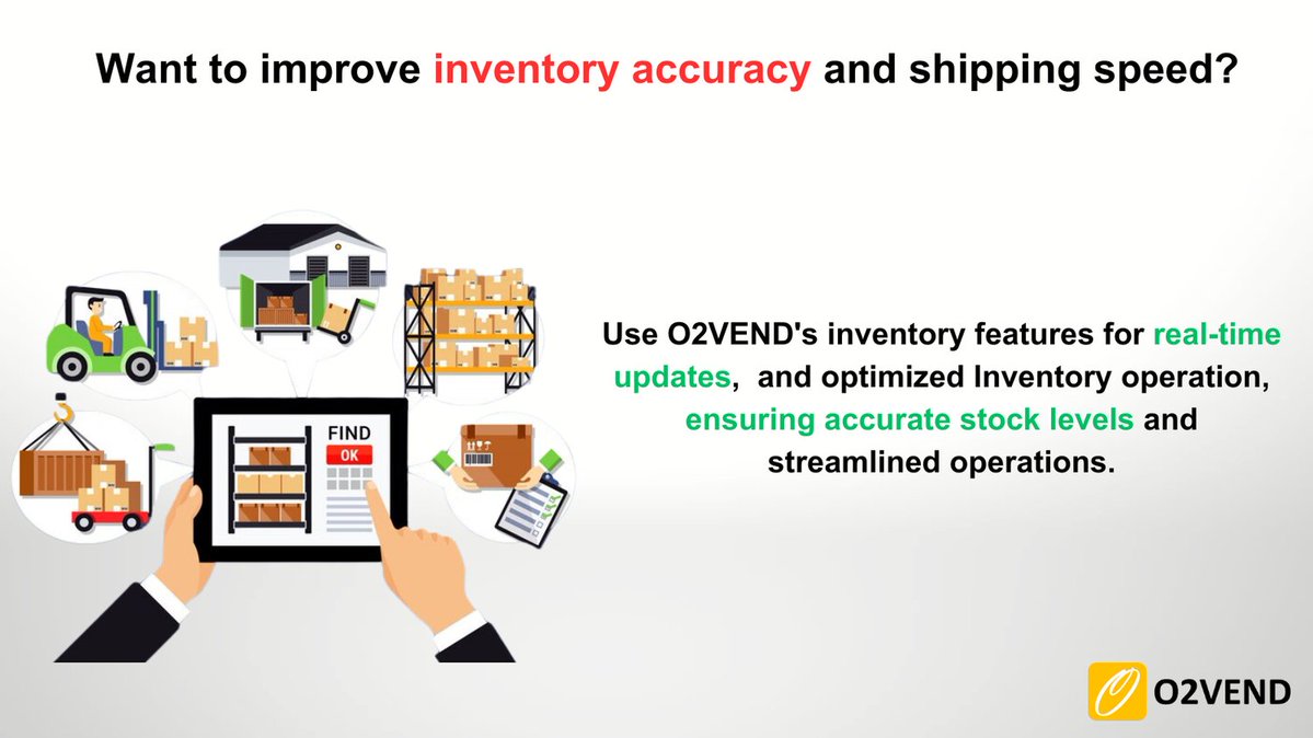 O2Vend's tweet image. Utilize O2VEND’s powerful inventory tools for real-time tracking, streamlined operations, and precise stock management to ensure seamless efficiency.
Learn More: tinyurl.com/mpfks3d6
#InventoryManagement #RealTimeUpdate #OptimizedOperations