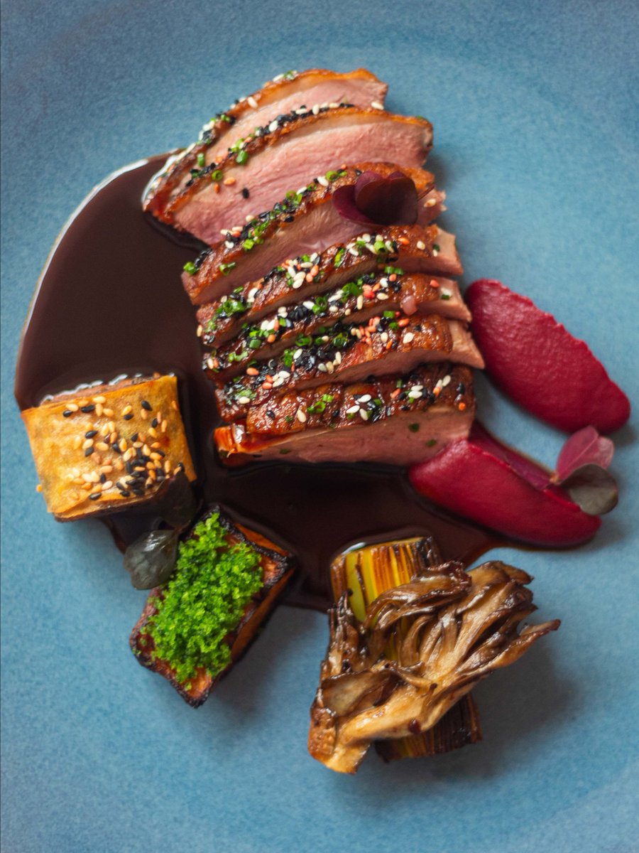 ArtSchoolLpool's tweet image. Coming to The Art School this festive season 🎄 

Roast breast of salt-aged and sesame &amp;amp; maple glazed “Creedy Carver” duck and parcel of confit duck leg 🦆 Served in the Lantern Room at The Art School Restaurant 🍽️

Book your visit: bit.ly/3ZacBnB

#liverpoolfood