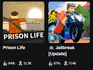 if Prison life actually beats Jailbreaks player count that'd be so funny 😭
