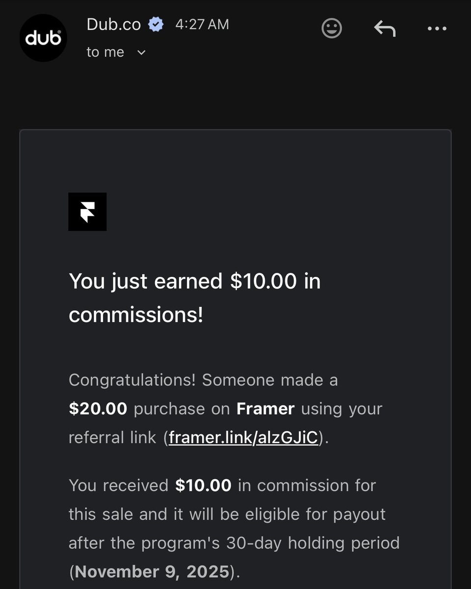 This email hits different!

Counting to #FramerChallenge