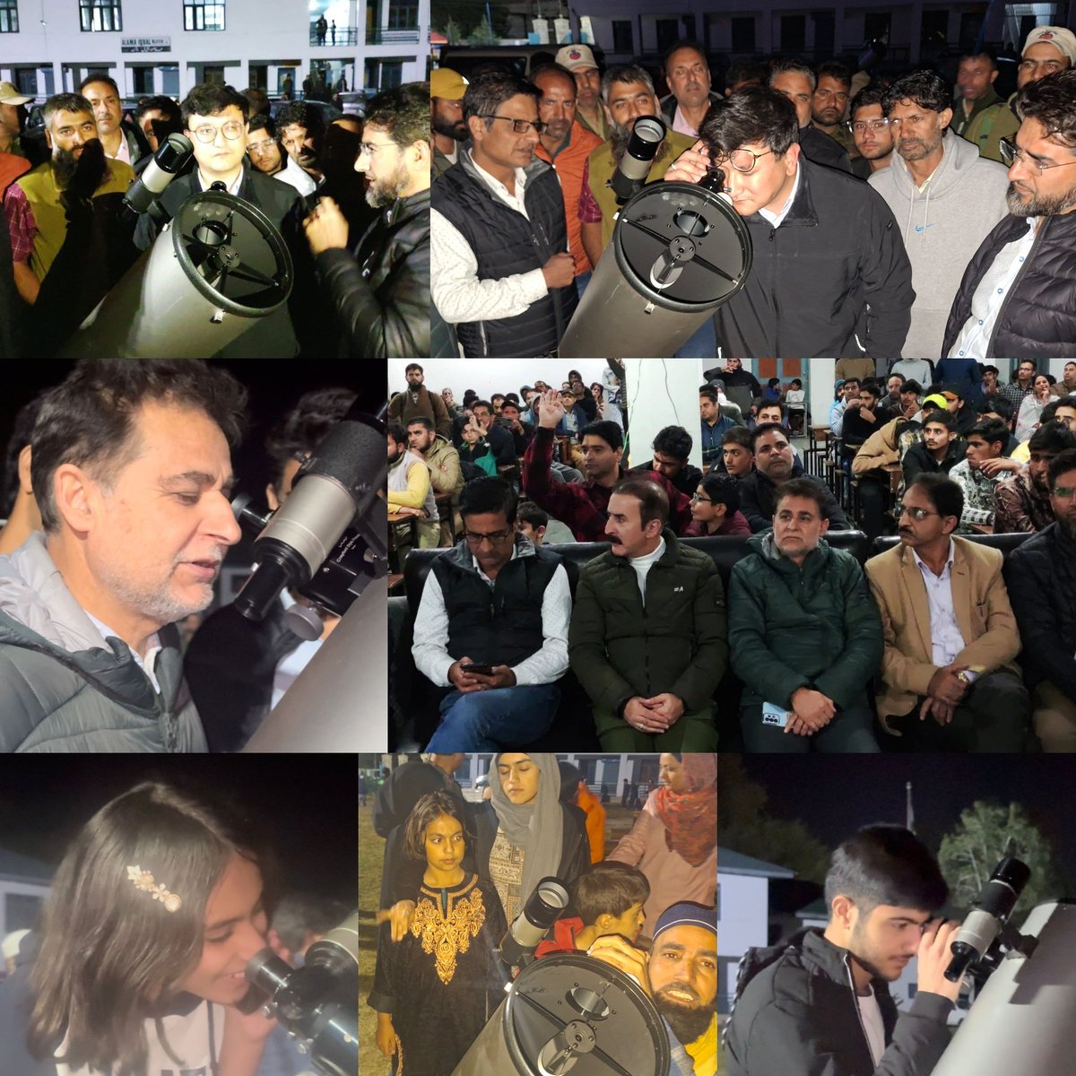 BaramullaCeo's tweet photo. Night Sky Watching held at #BHSSBla,students explored constellations&amp;Saturn’s rings 20 #telescopes were installed for live sky viewing.worthy @mingasherpa &amp; @jdnorth_sed8783 attended;
 #DCBla emphasized on forming Astronomical Clubs &amp; ensuring frequent exposure of students https://t.co/wNrD2ZdlyV