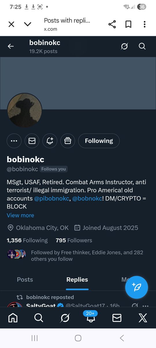 Hawkesbay69's tweet image. Can we find some more friends for this USAF veteran 
@bobinokc 
F&amp;amp;R
💪🫶💥👊💯🇺🇸🫡