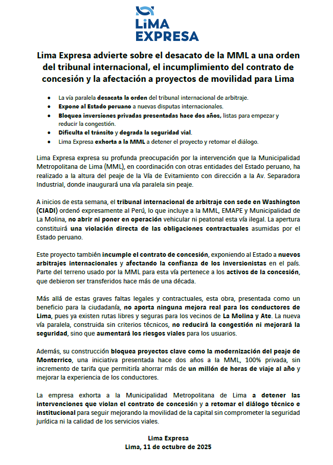 Lima Expresa tweet media