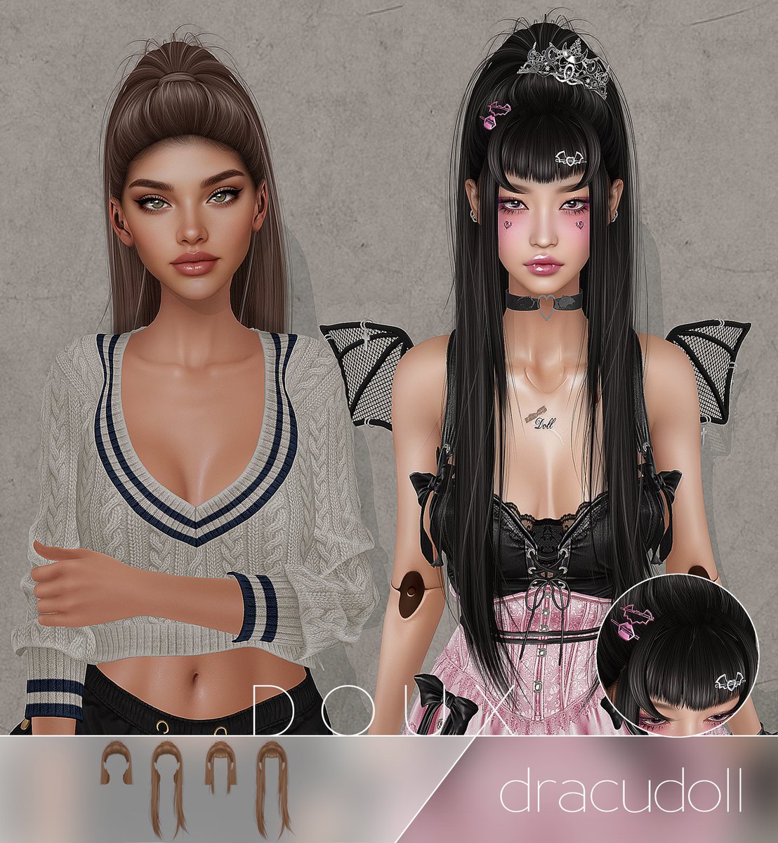 ✨ DOUX × GABRIEL Collab ✨
DracuDoll hairstyle drops 10/12 @ Access Event!
👑 GABRIEL brought the crown, DOUX brought the attitude.
~ 🖤 BE A MONSTER, BE UNIQUE 🖤 ~

maps.secondlife.com/secondlife/ACC…

<a href="/GbtkTaku/">GABRIEL (Secondlife store)</a>