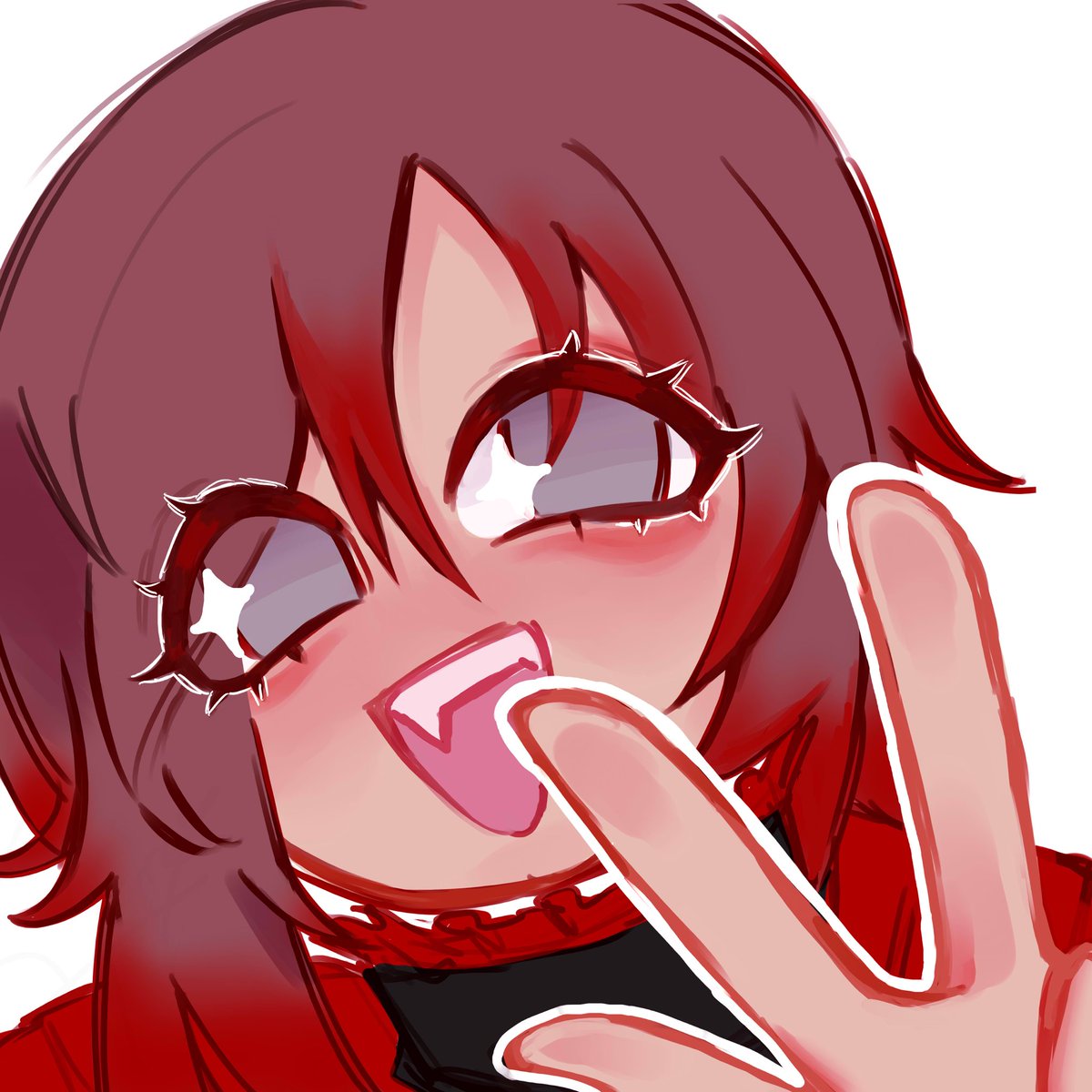 rubybrainrot's tweet image. new pfp on art account &amp;lt;3 silly silly rose