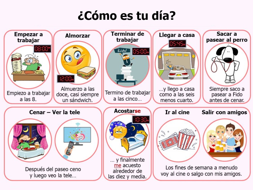 SpanishMucho's tweet image. 🇩🇪*Mi rutina diaria (Mein Tagesablauf). Lerne, wie du deine täglichen Aktivitäten mühelos beschreiben kannst, und übe anschließend mit lustigen Tests: bit.ly/3KJqqWV   - Viel Erfolg! 🛁🩷
#español #spanisch #spanischlernen #spanischunterricht #spanischkurs