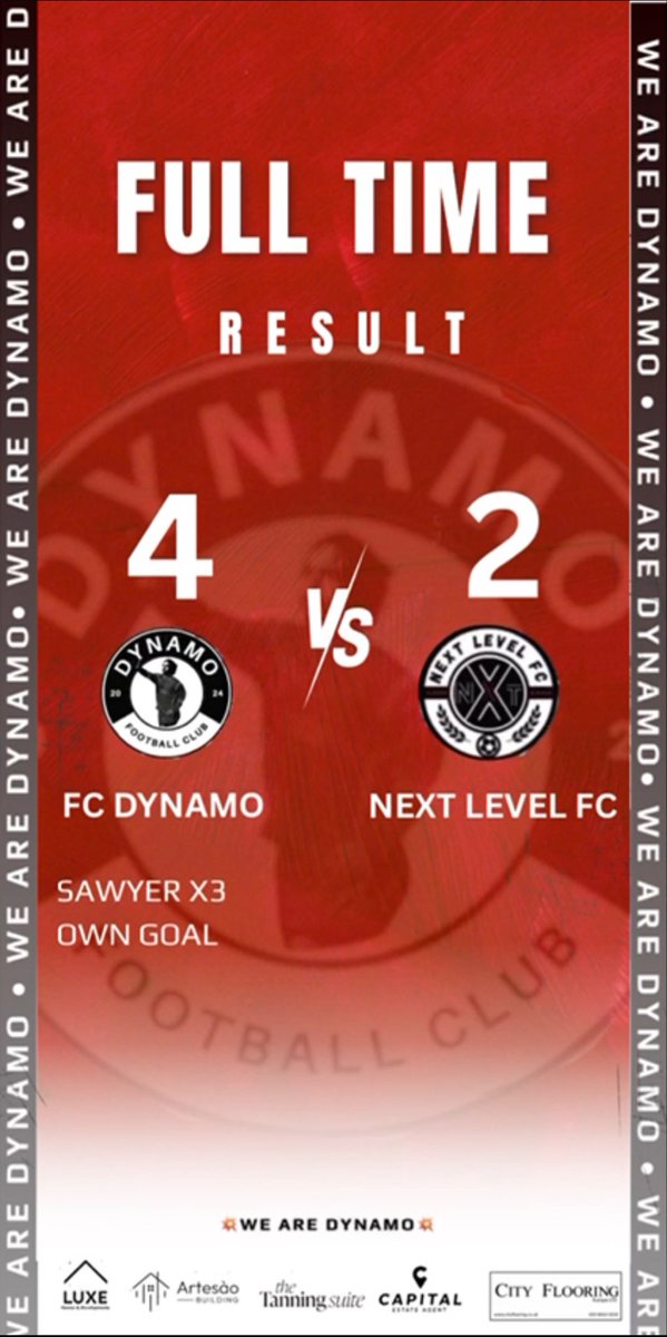 FC Dynamo (@fcdynamo_) on Twitter photo A HATRICK from Frankie Sawyer and an OG saw Dynamo run out 4-2 winners today and progress to the next round of the Ron Pope Trophy.
Sawyers HATRICK sees his tally to 14 goals in 6 games 🔥 🔥 🔥
Goals
⚽️ ⚽️ ⚽️ <a href="/sawyer_frankie/">Frankie Sawyer</a>
⚽️ OG
💥WeAreDynamo💥 A HATRICK from Frankie Sawyer and an OG saw Dynamo run out 4-2 winners today and progress to the next round of the Ron Pope Trophy.
Sawyers HATRICK sees his tally to 14 goals in 6 games 🔥 🔥 🔥
Goals
⚽️ ⚽️ ⚽️ <a href="/sawyer_frankie/">Frankie Sawyer</a>
⚽️ OG
💥WeAreDynamo💥