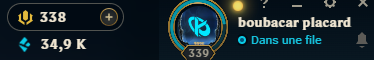 AKiroaz's tweet photo. Bonjour @RiotSupportFR 
je voulais m'acheter l'emote KC psq je suis trop fan de ma KC l'emote coute 350RP, je voulais spam l'emote looserQ dans mes game mais je ne peux pas il me manque que 12 petit RP. Est ce que vous pouvez m'aider svp !!  Mon idd : boubacard placard#000 Merci https://t.co/XeZNh6yggJ