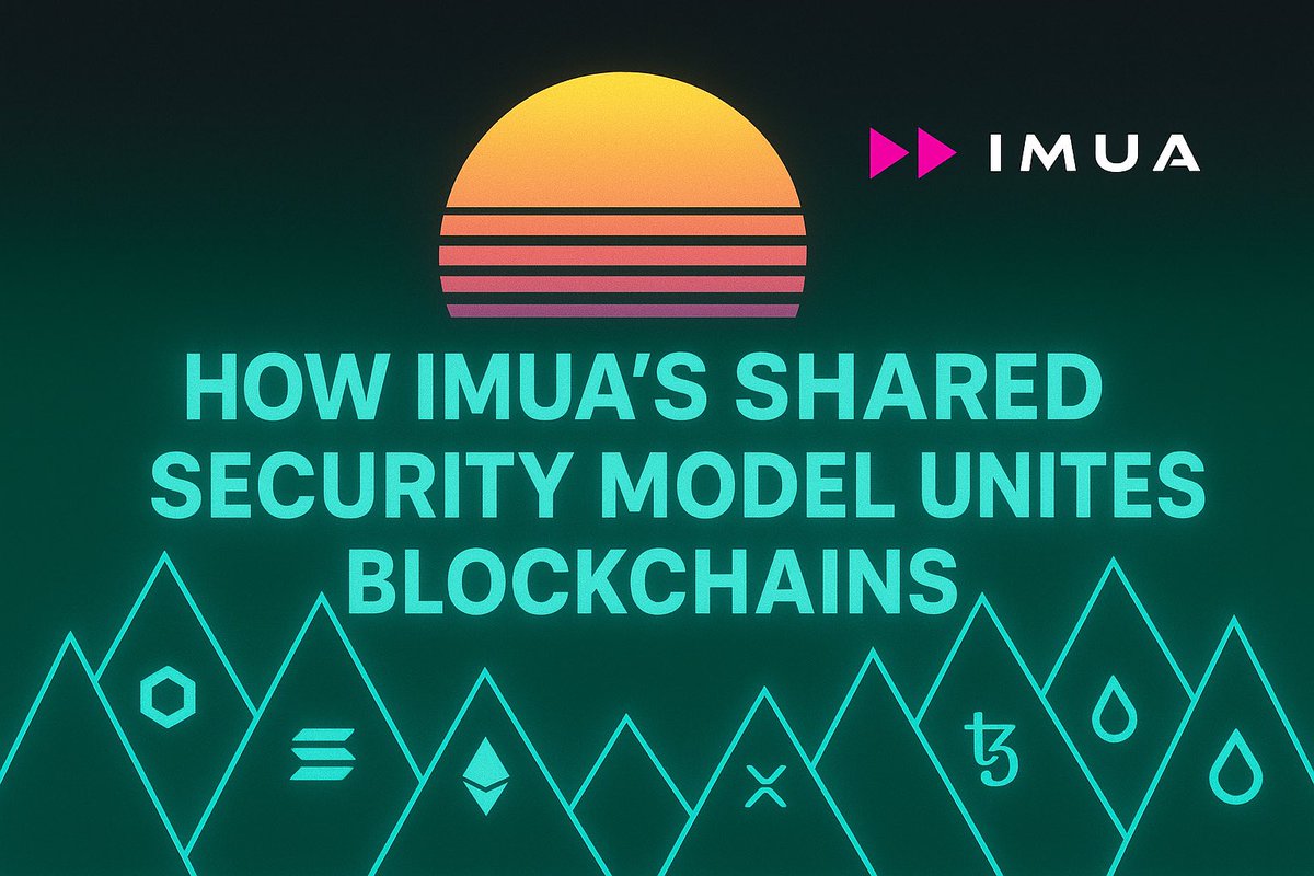 𝗛𝗼𝘄 𝗜𝗺𝘂𝗮’𝘀 𝗦𝗵𝗮𝗿𝗲𝗱 𝗦𝗲𝗰𝘂𝗿𝗶𝘁𝘆 𝗠𝗼𝗱𝗲𝗹 𝗨𝗻𝗶𝘁𝗲𝘀 𝗕𝗹𝗼𝗰𝗸𝗰𝗵𝗮𝗶𝗻𝘀

Blockchain has its own security Bitcoin relies on PoW miners, Ethereum on PoS validators, Solana on its own hybrid model.

Imua’s goal?

To unify all that security into one composable