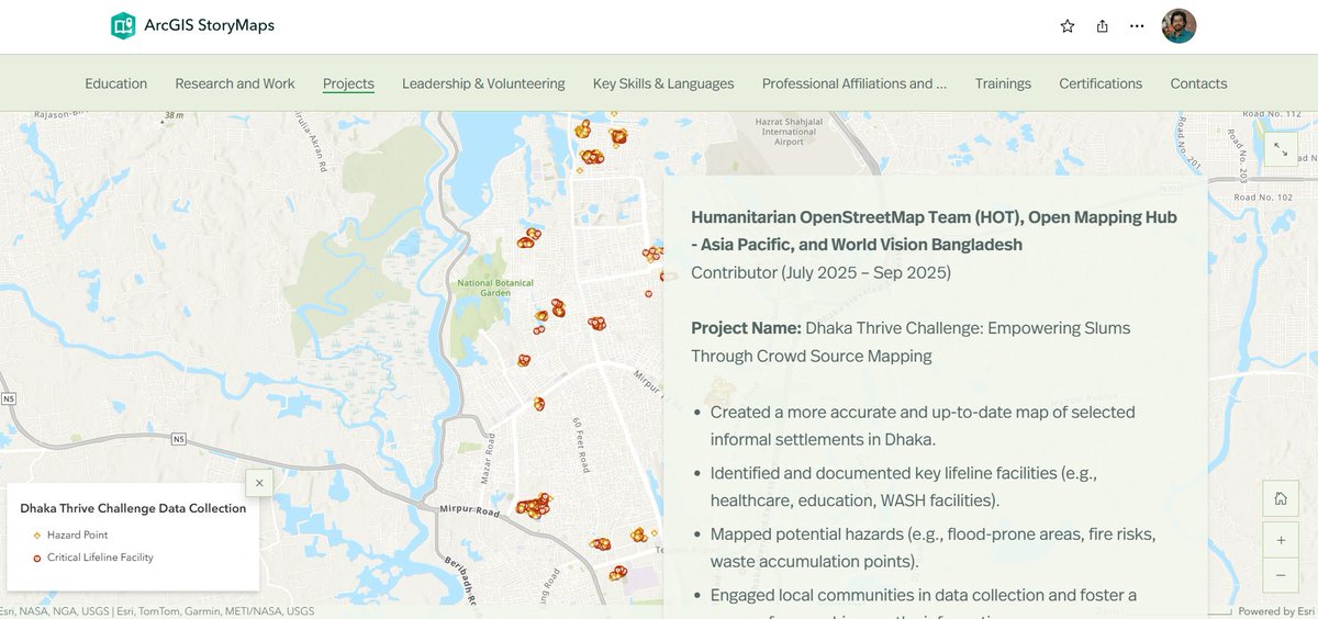 engrskchowdhury's tweet image. Just published my GIS Portfolio 📷
Explore my recent projects here: storymaps.arcgis.com/.../011bceccdc…...
#GIS #GISPortfolio #ArcGIS #ArcGISStoryMaps #StoryMaps
@ArcGISStoryMaps @esribangladesh @Esri