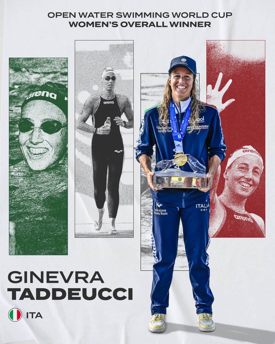 The World Cup title was still wide open heading into Golfo Aranci! 👀

But in front of a roaring home crowd, Ginevra Taddeucci rose to the moment and claimed the Overall Win🏆🇮🇹

#OpenWater