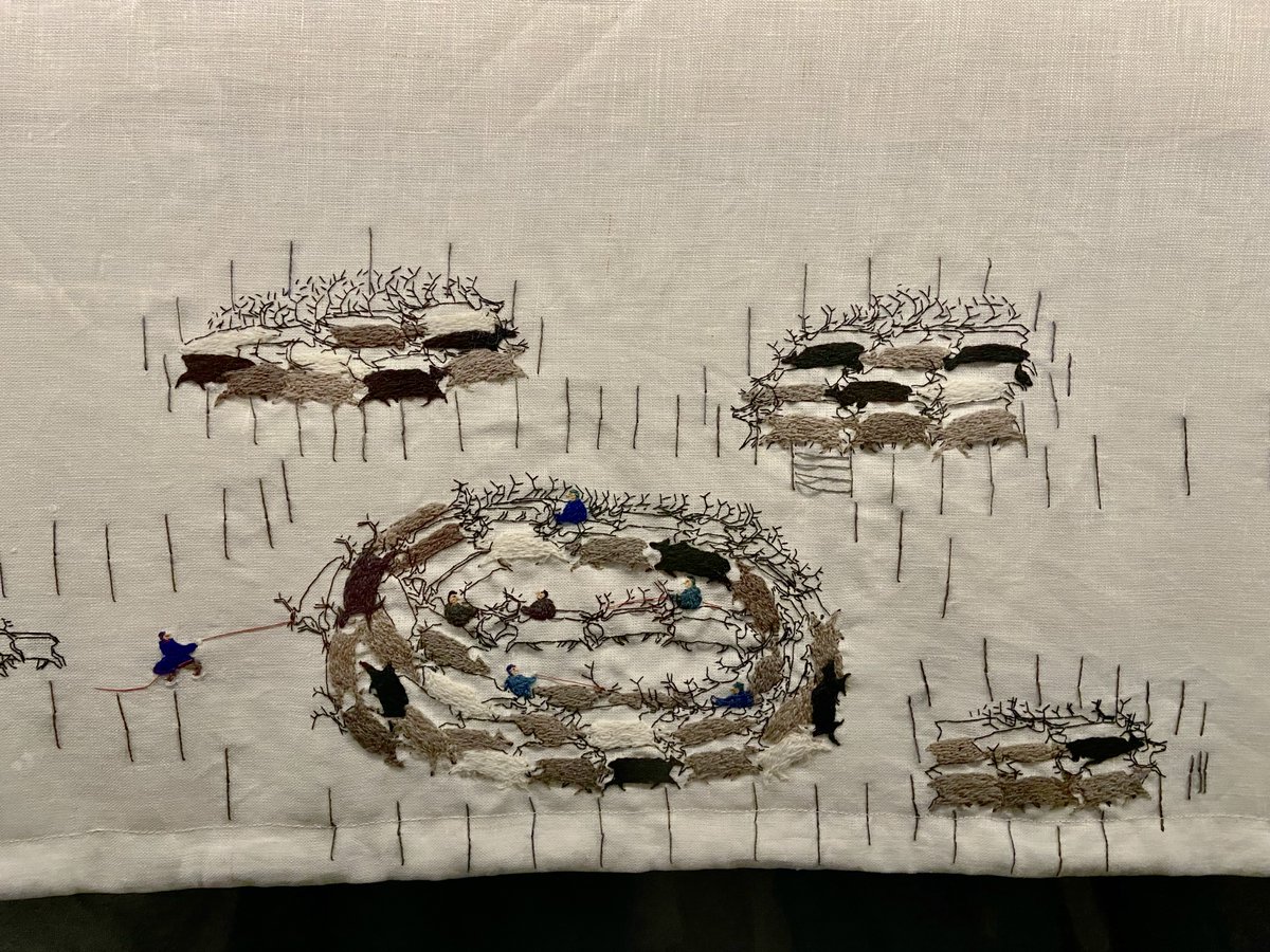 jmbwallace1's tweet photo. How one artist responds to global warming in the Arctic by stitching. Read my latest Substack post on Britta Marakatt-Labba:
https://t.co/mHTzskAl6X https://t.co/cmEqVVn49R