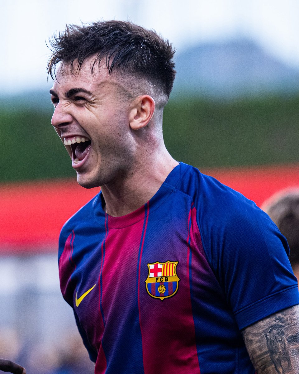 FCBarcelonaB's tweet image. ⌚️ Min 90+5: GOOOOL DEL BARÇA ATLÈTIIIC!! EL HAT-TRICK DE BARBERAAAÁ!! (4️⃣-2️⃣)

⚽️ Contraatac blaugrana, assistència de Joan Anaya i el ‘9’ completa el triplet de gols a porteria buida!

💙❤️