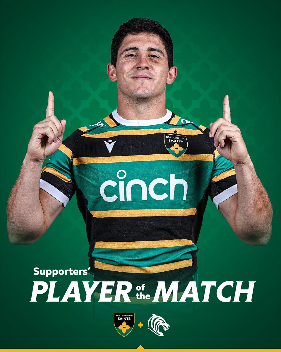 SaintsRugby's tweet image. Coming up clutch again.
After his Derby Day double, Anthony Belleau has been voted Supporters’ Player of the Match 🙌