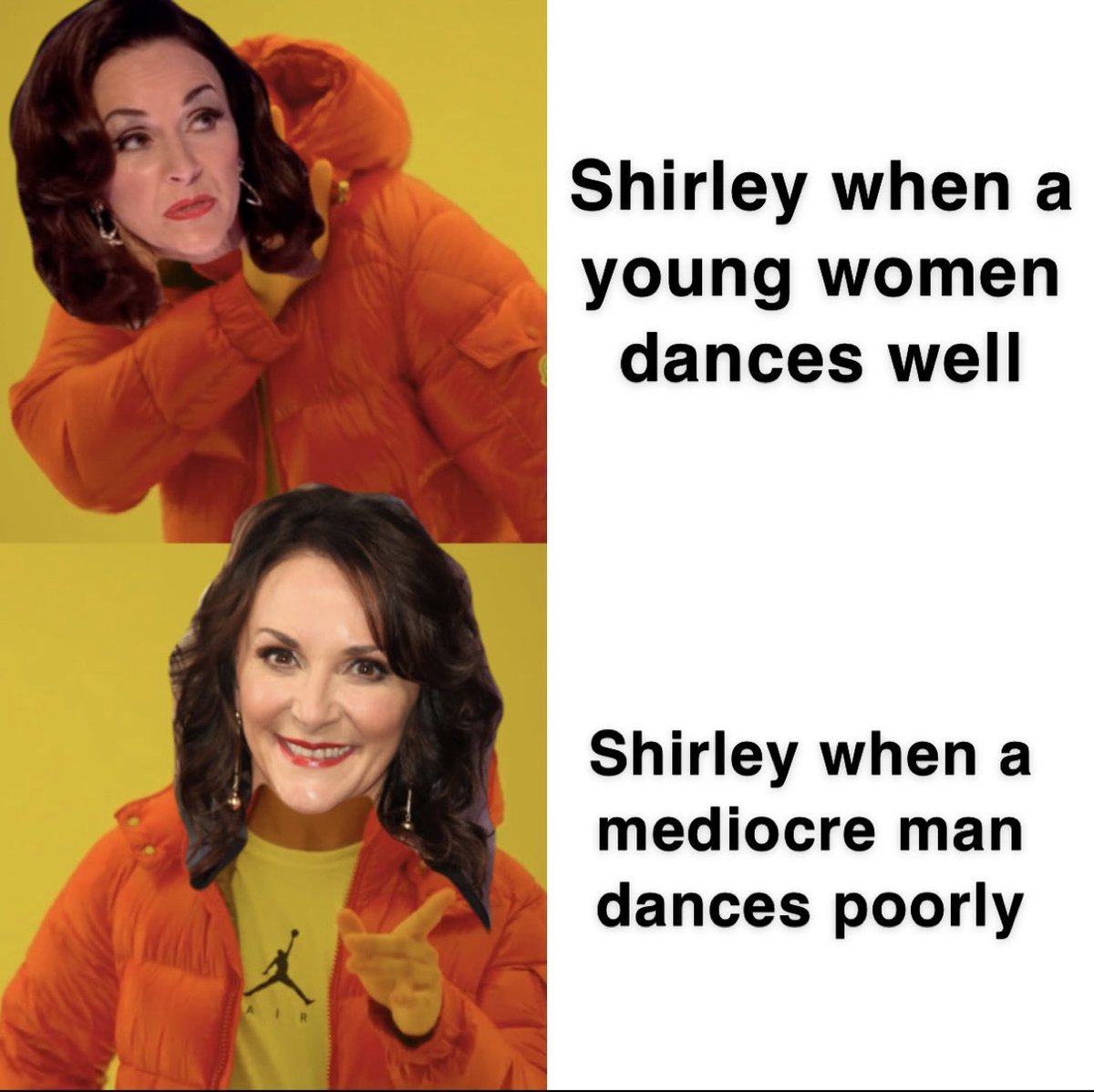 Giving George a 9 are we, Shirl? Need to crack this one out again ... #scd #strictly