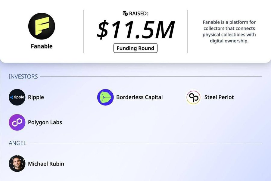 🪂0撸Ripple领投1150万美元融资Fanable项目交互

➣目前这个项目可以免费拿积分，教程开始👇

①进入points.fanable.io/ref/seer
②链接钱包，完成社交任务赚积分
③获取你的链接邀请好友赚积分

目前就是这些✅

<a href="/FanableApp/">Fanable</a>