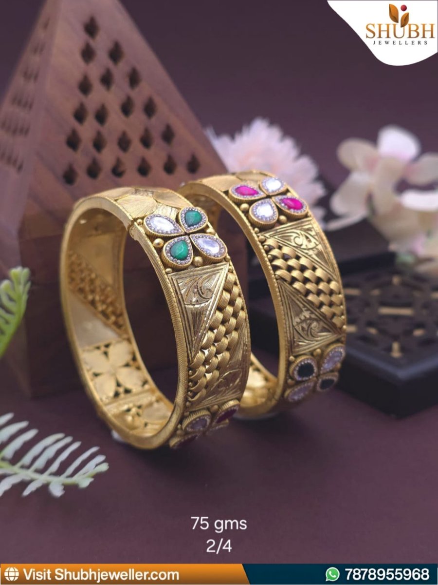 ShubhJeweller's tweet image. “She remembered who she was and the game changed.” – Lalah Delia ✨
Premium in design with a golden touch — these Pure Silver Aesthetic Bangles for Women redefine elegance. 💫💎

📩 DM us on WhatsApp: 7878955968
🛒 Order now: shubhjeweller.com

 #Style #Shubhjeweller #Grace