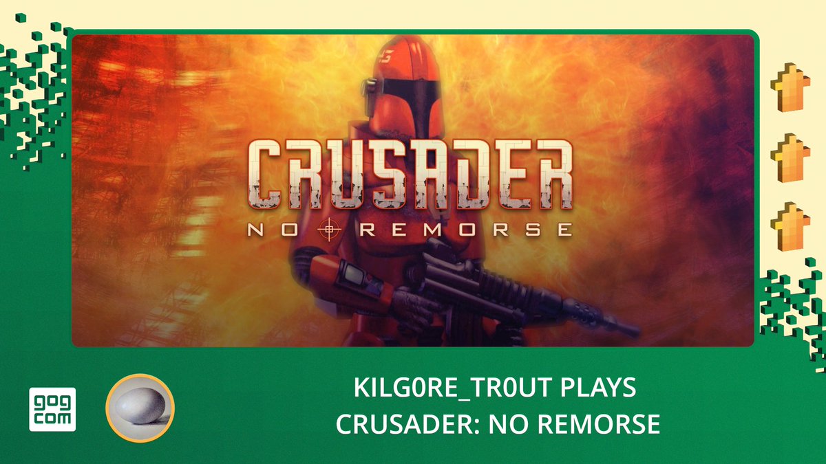 6pmEDT/10pmUTC at twitch.tv/gogcom Kilg0re returns to one of his all-time favorites, the classic Crusader: No Remorse (PC 1995) - Get Crusader: No Remorse DRM-Free on GOG at: adtr.co/dXk7Rt