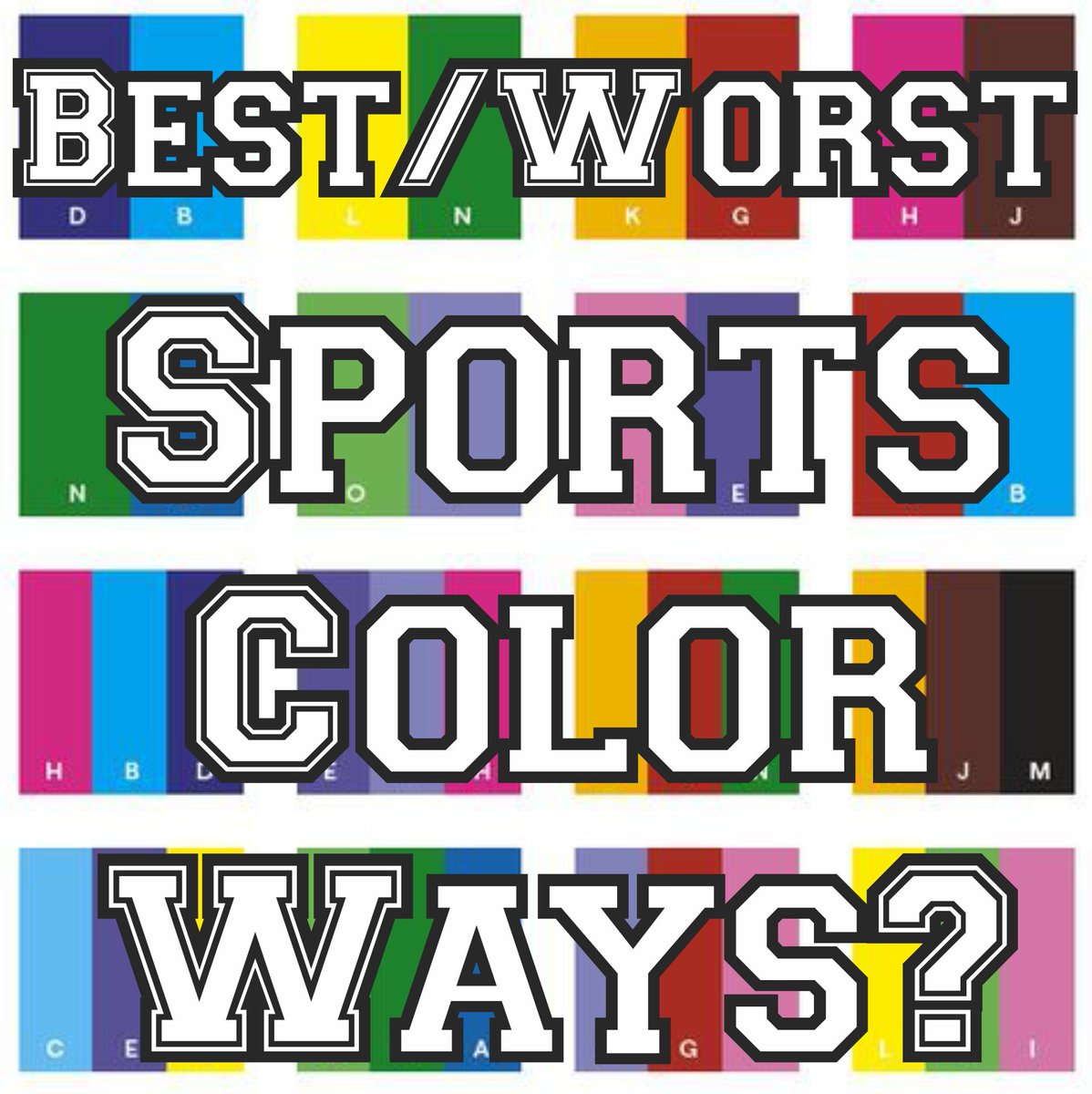 Topic for Tuesday's podcast episode: Which teams have the best color ways in all of sports? Whose are the worst?