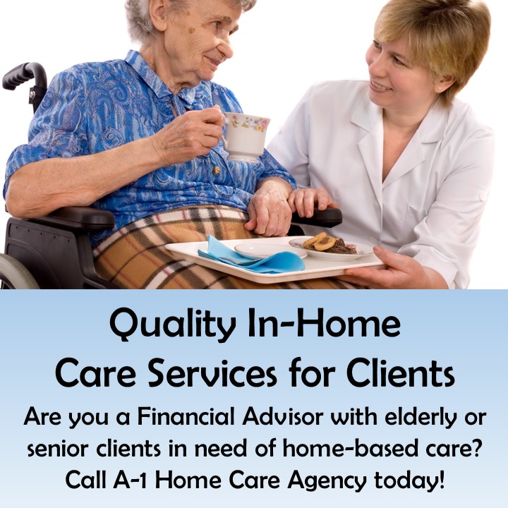 Financial advisors, help your senior clients find the care they deserve! A-1 Home Care Agency offers personalized services to support their health and happiness. bit.ly/455HrC9  #HomeCare #SeniorLiving