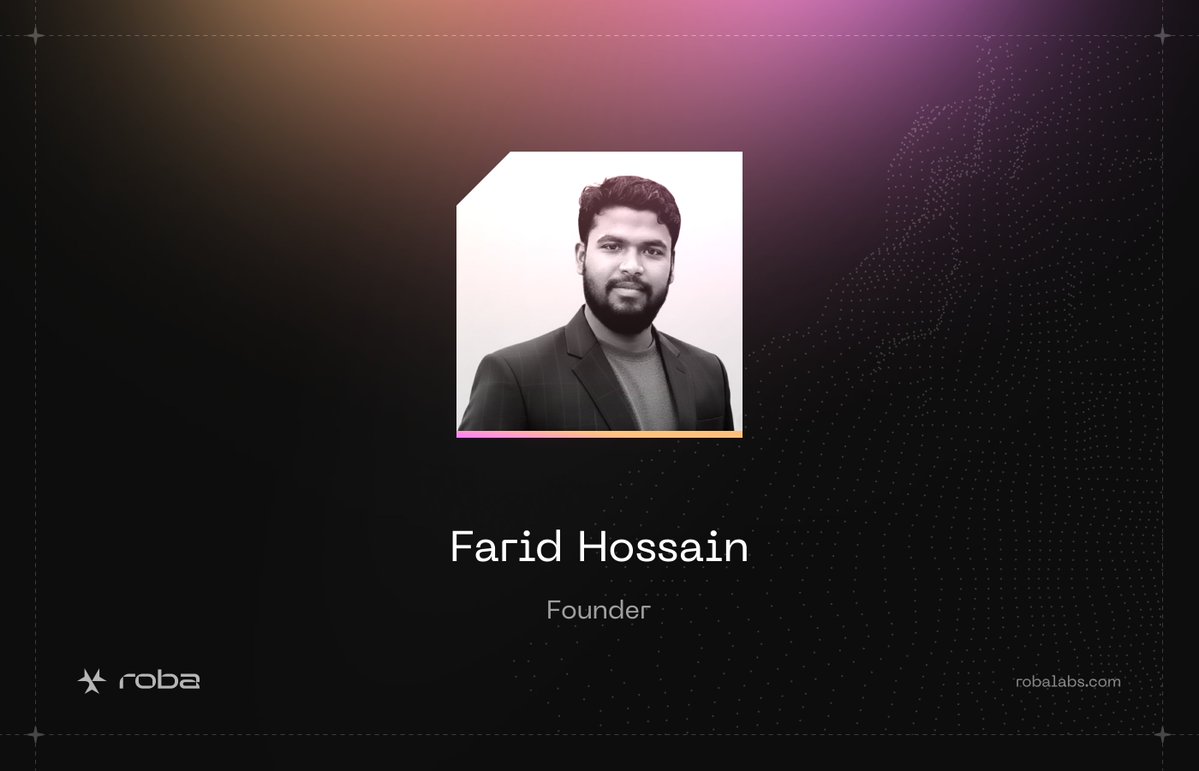 Meet the force:

<a href="/RoboAIBlockGeek/">Farid</a>, the mind who sparked ROBA.

For over six years, he’s been shaping robotics - backed by government grants and hard-won engineering experience.

He doesn’t talk robotics.
He builds it.