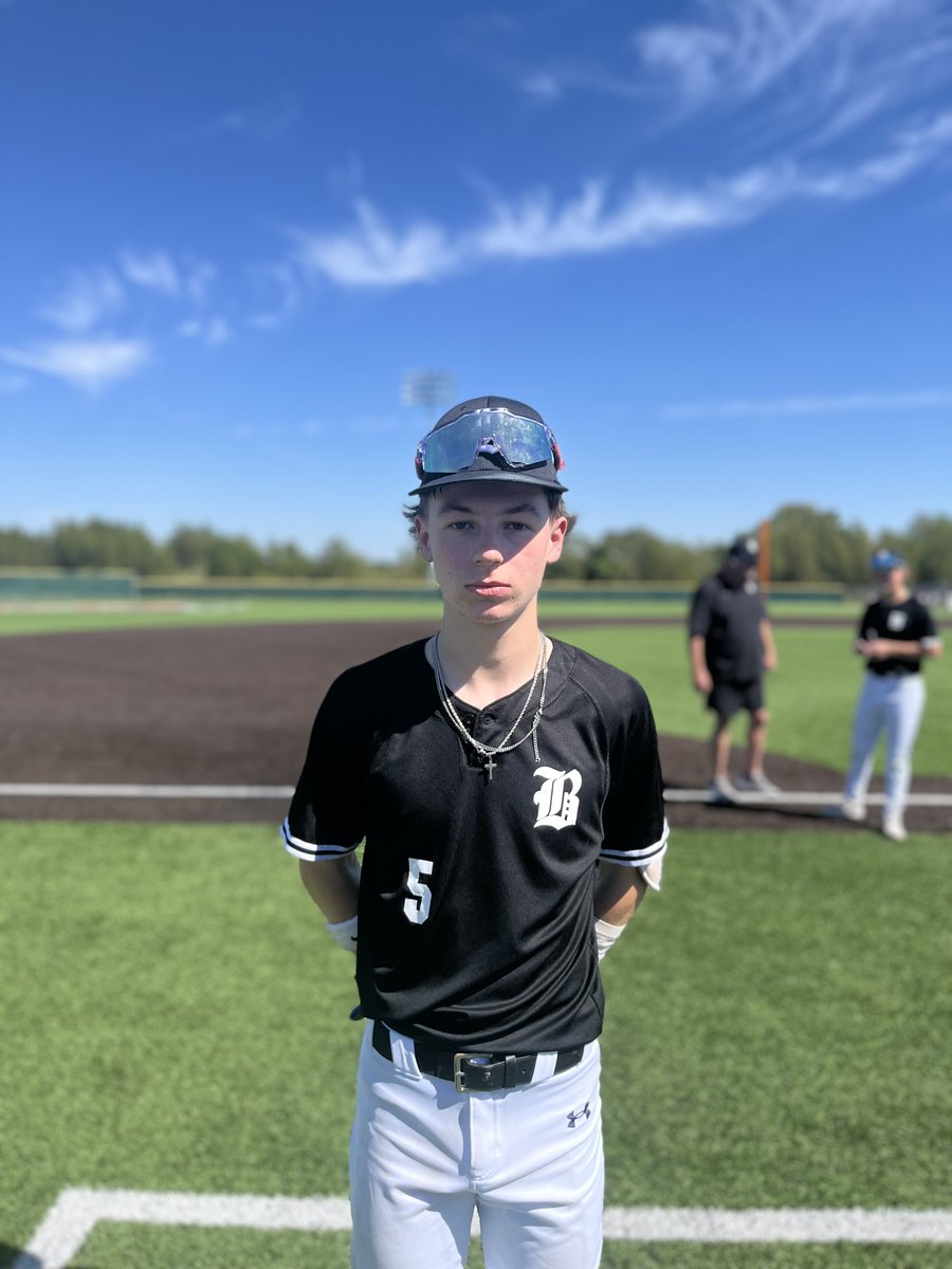 FiveToolTexas's tweet photo. F: @AledoBlacksox Gasowski 10, SBA Showcase Navy 0 
PoG: Landen Stanley 5 IP, 8 K, 1 H, 0 R, 0 BB https://t.co/VJcbtk1hQQ