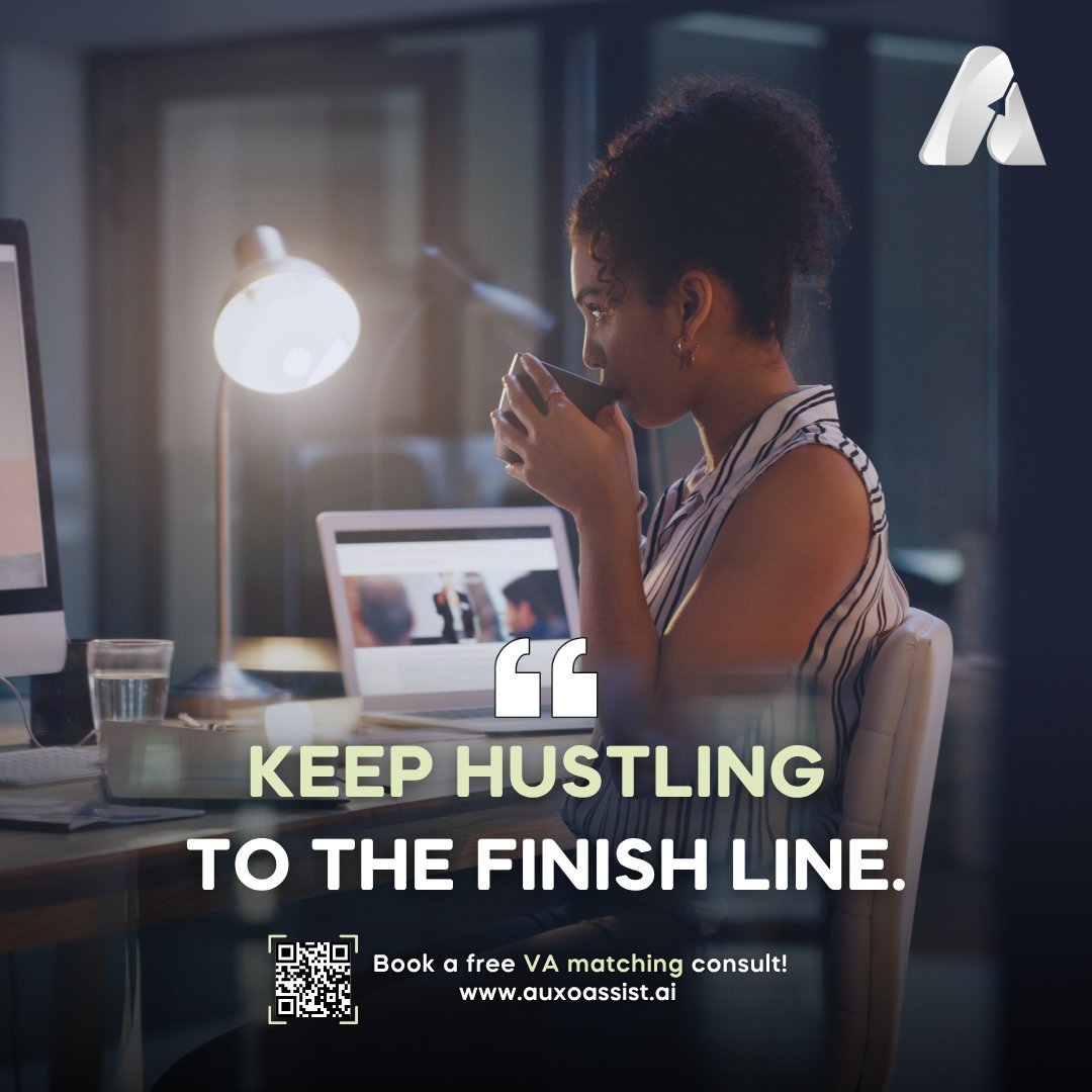 auxoassist's tweet image. When the finish line is in sight, you realize how much admin work tried to hold you back. The real secret to success is having the expert support in place to clear the road for you. Keep that momentum going!
#Remote #ExecutiveAssistant #AdminSupport #BusinessTips #SuccessMindset