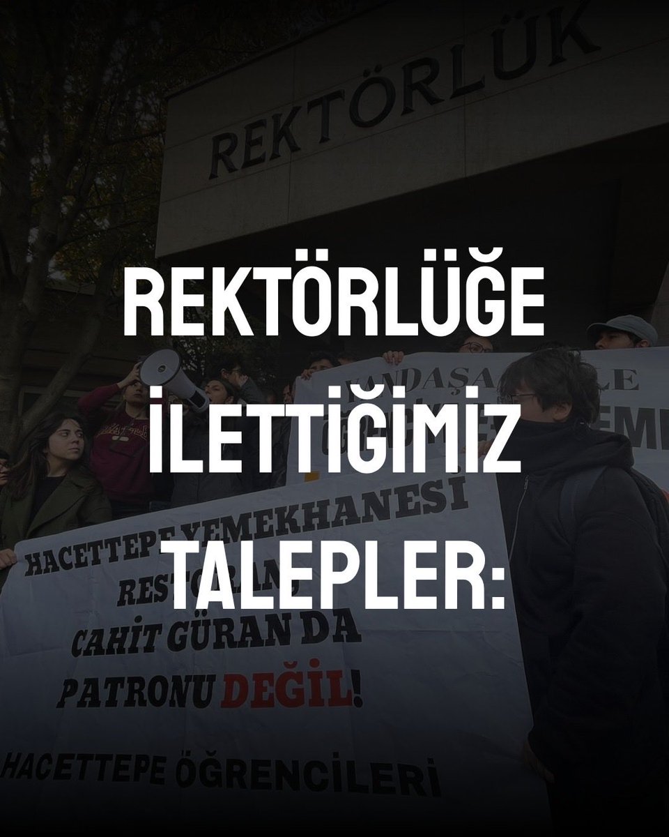 beytepeyolcusu2's tweet photo. ‼️09/10/2025 tarihinde ilettiğimiz taleplerimiz; 5 gün içerisinde olumlu yanıt bulmadığı taktirde mücadelemize her türlü etkili yöntem ve araçları kullanarak devam edeceğimizi, meşru taleplerimizi kitlesellik ve kararlılıkla alacağımızı hatırlatmak isteriz!
#hacettepeayakta https://t.co/F3oPFilPJe