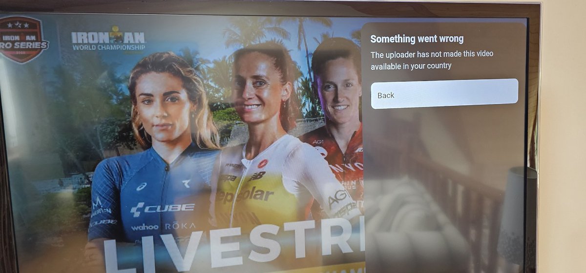 acforbes's tweet photo. @IRONMANtri, fix your "free" YouTube stream https://t.co/gOrco9bmFD