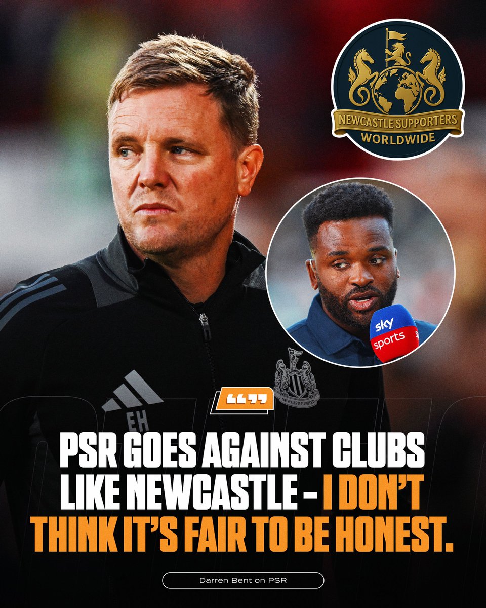 SupportersNufc's tweet image. 🗣️ Darren Bent on PSR :

&quot;PSR goes against clubs like Newcastle... I don&apos;t think it&apos;s fair! PSR just doesn&apos;t allow teams to grow like Man City did... it&apos;s impossible!&quot;

#nufc #fblifestyle