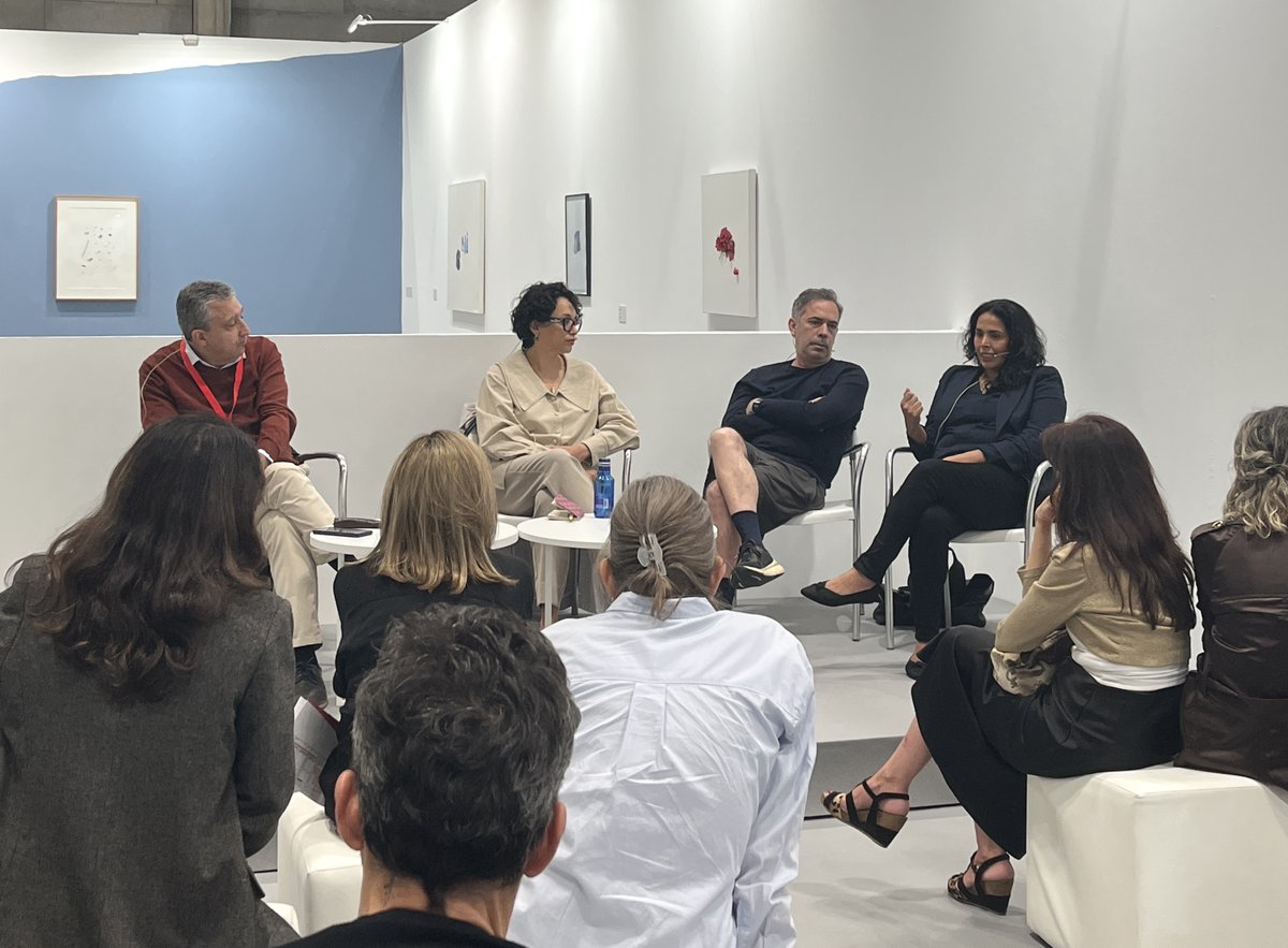 Feriaestampa's tweet photo. En la 33ª edición de #ESTAMPA, hemos vuelto a dedicar un importante espacio a las ideas, el diálogo y la reflexión en torno al arte contemporáneo, a través del Foro #COLECCIONA y del Foro #Interferencias.

➡️Mañana es tu última oportunidad para visitarnos: https://t.co/t1HYm4ozdF https://t.co/EFbR8dVajr