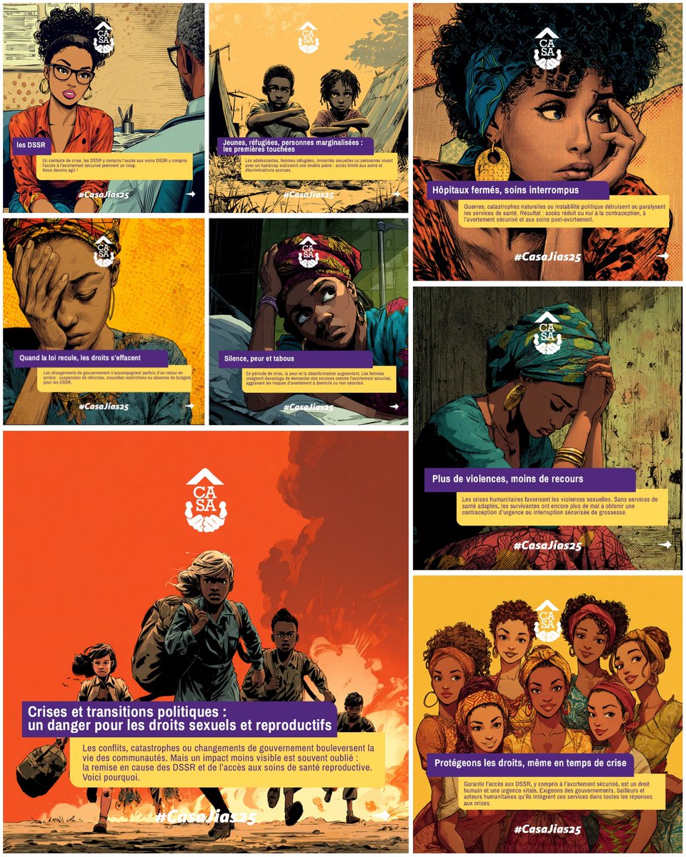 La campagne CASA pour l’accès aux soins de santé sexuelle et reproductive, s’est achevée… mais notre lutte, elle, continue. 
Nous avons porté un message fort : les crises et les transitions politiques ne doivent jamais priver les femmes et les filles de leurs droits