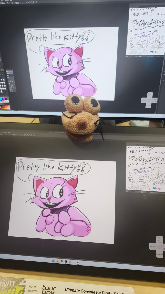 RoboticCorey's tweet image. Last day at nycc
Doodling with Kitty