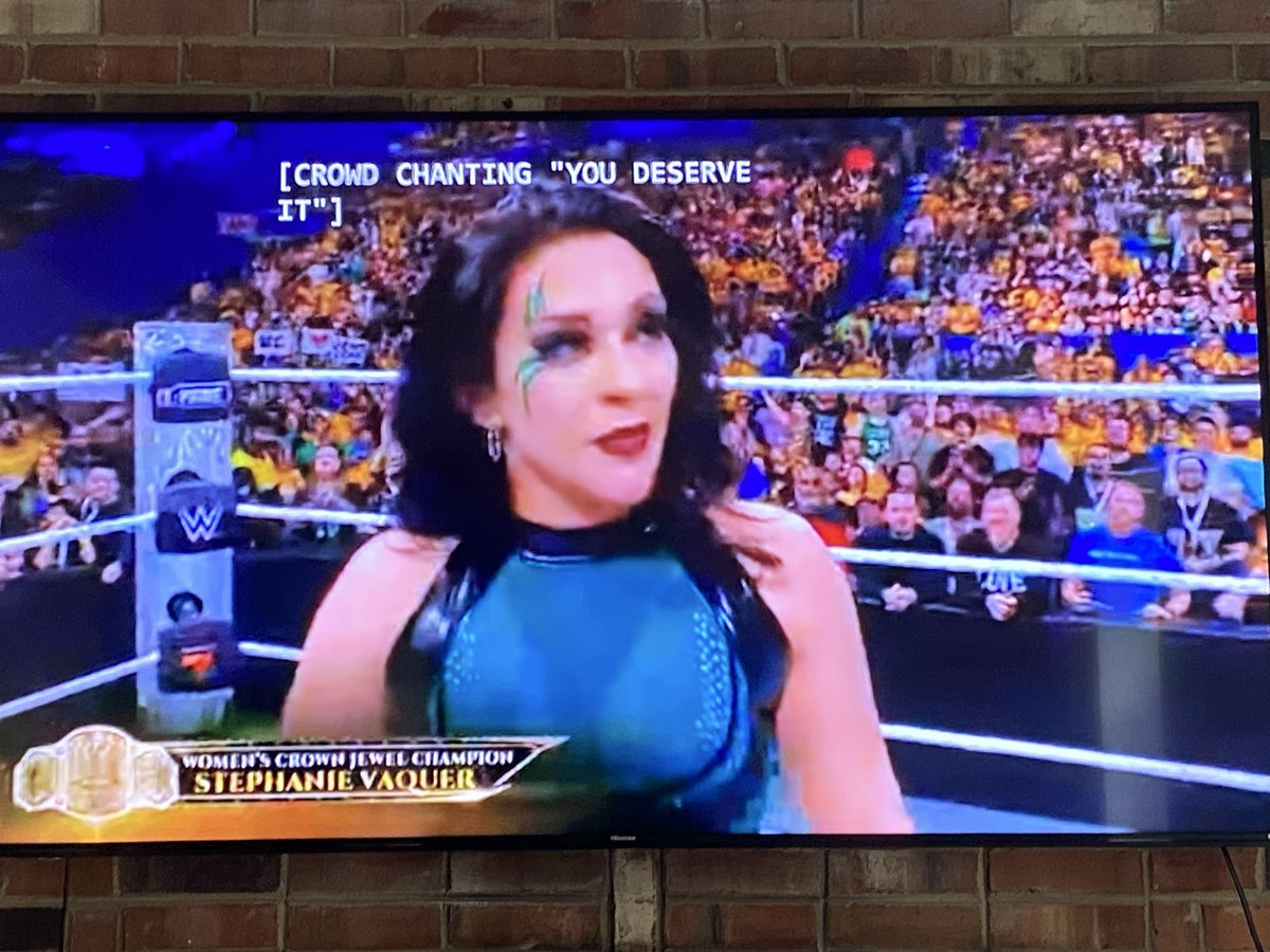 taytay_savior's tweet image. Stephanie Vaquer is the 2025 Crown Jewel Champion. What a match she had with Tiffany Stratton. Both women have been absolutely phonemonal at what they do and they cooked. 2025 is truly the breakout year for Stephanie Vaquer. #WWECrownJewel