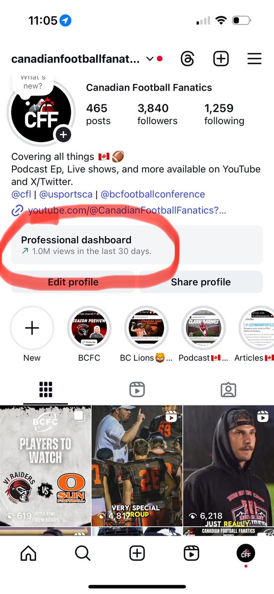 Over the last 30 days, our Canadian Football Fanatics Instagram platform has hit 1 MILLION total views! 🇨🇦🏈🙌

If you’re not following us on Instagram yet, head over for all our content and behind-the-scenes coverage. Don’t forget to subscribe to our YouTube channel too!🔔⬇️