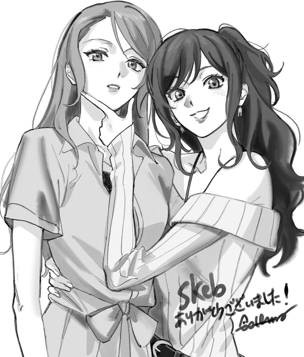 hanvkii's tweet photo. sayolisa drawn by @lol_rakugaki 🥰
#syls
#さよリサ
#사요리사 https://t.co/AtMzGvjPwd