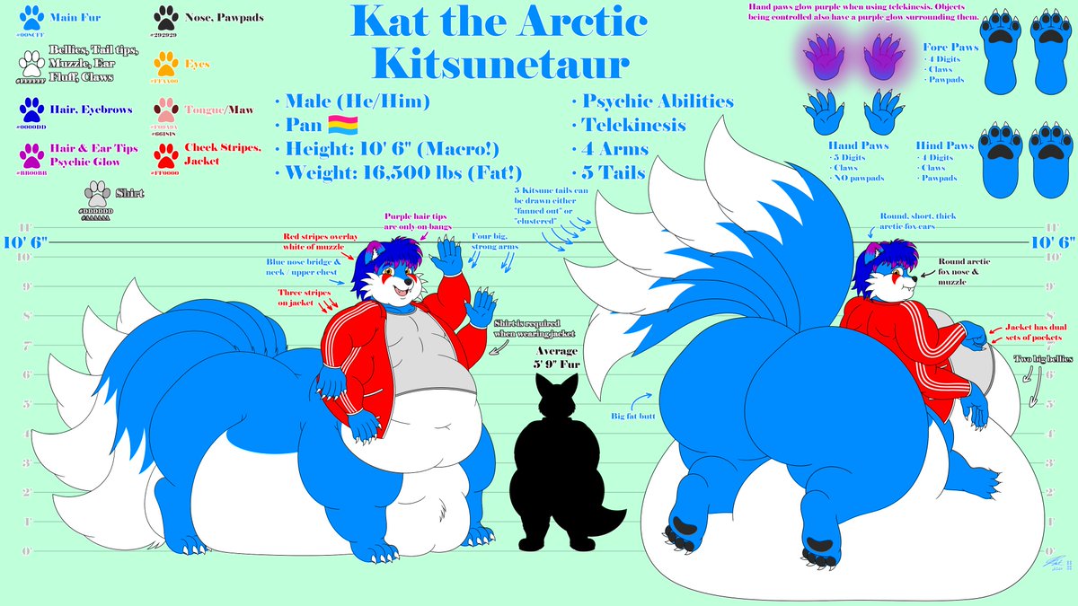 Kat the Arctic Foxtaur ❄️🦊 tweet media