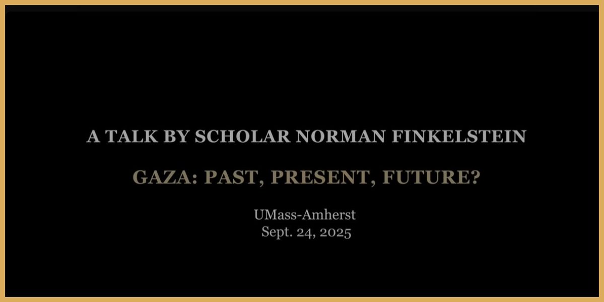 AndyRogers07's tweet image. #MustWatch
FULL TALK | Norman Finkelstein at UMass: Gaza, Truth &amp;amp; the Battle for Fr... 

youtu.be/zFoHXuhq9mU?si… via @YouTube