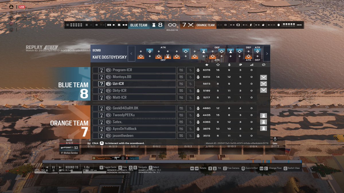 DirtyDollasR6's tweet image. We win 2-1 and onto Quarterfinals now ! @IchorSiege