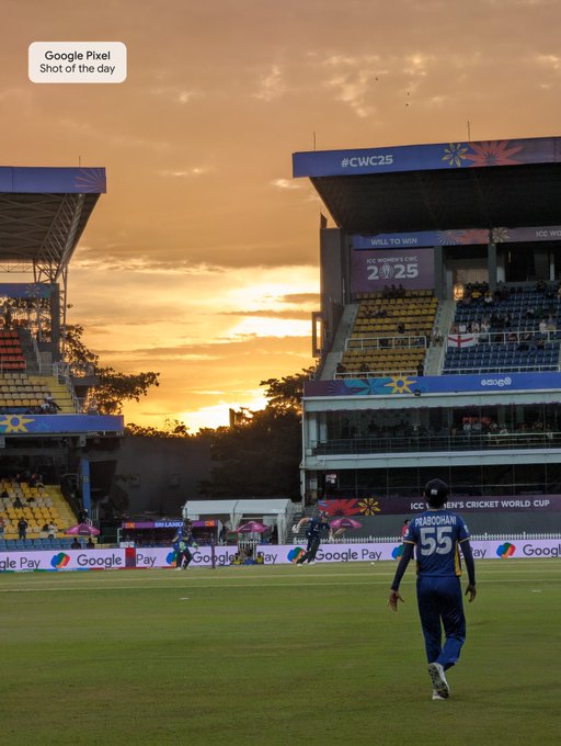 A gorgeous Sri Lankan sunset at CWC 25 🌇