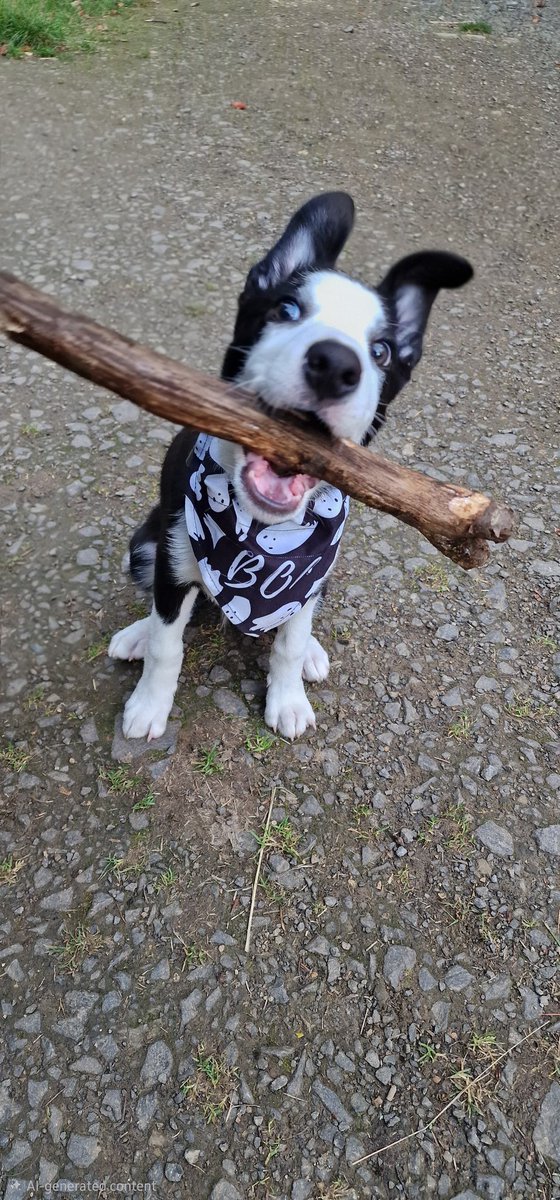 planktroneum_x's tweet image. First forest walk.. 🌲

What a good boy, even found a stick or 4!! 

#bordercollie 
#BobbyTheBC